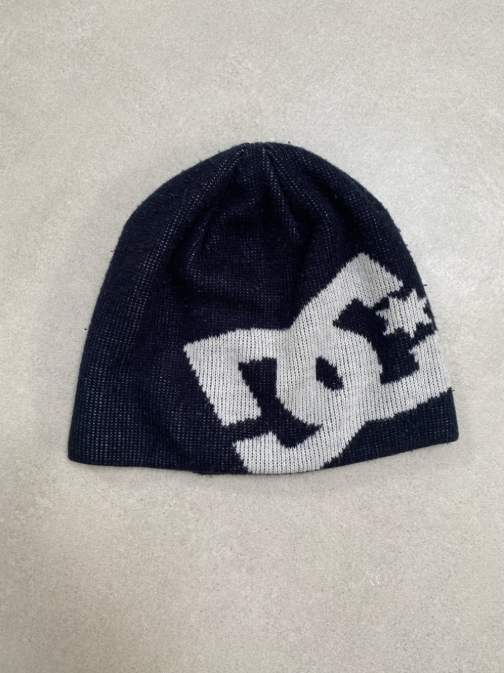 DC Kids Black & White Logo Knit Beanie